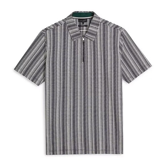 Ted Baker Octon Men's Large (EU4) 1/4 Zip Short Sleeve Polo Shirt- New with Tags - Picture 1 of 7
